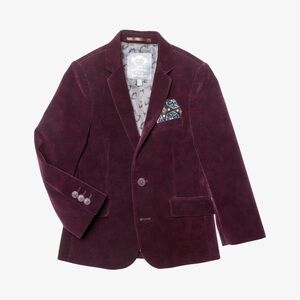 Appaman Blazer- Merlot Velvet size 12